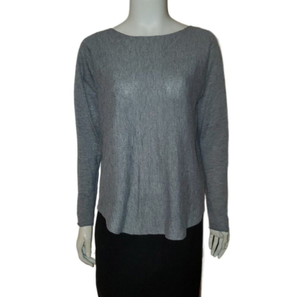 Anna Lane Lightweight sweater || Gray Small